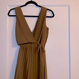 ASOS midi-length pleated wrap dress